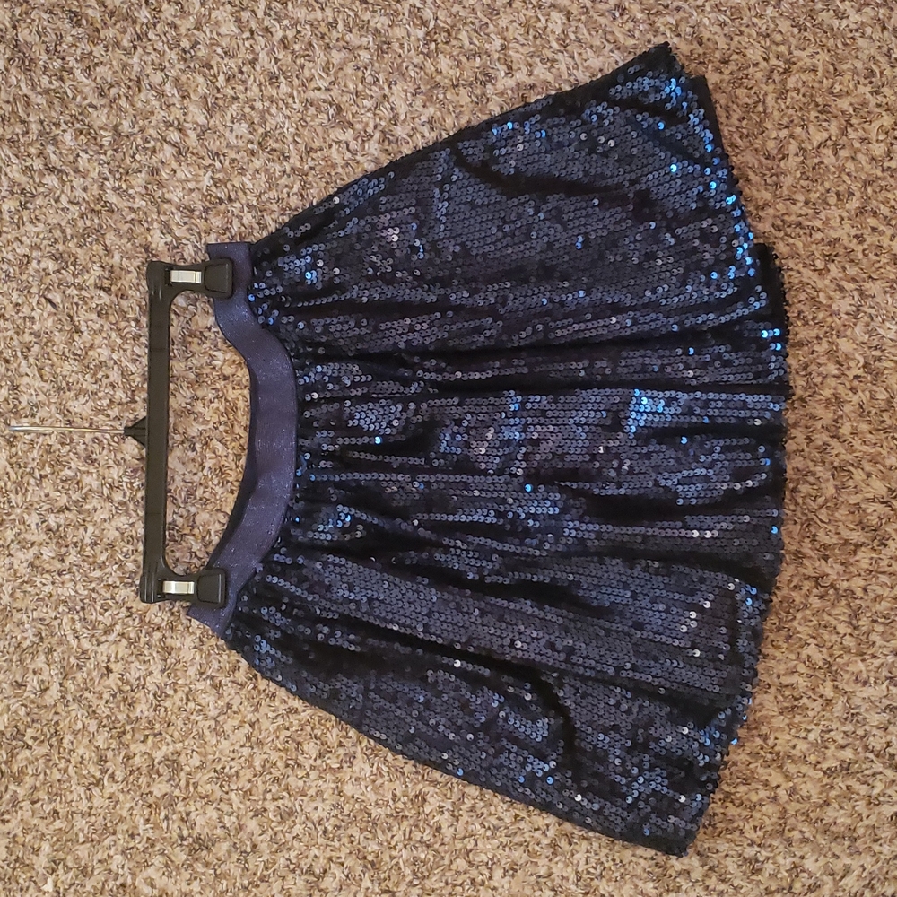 Cat & Jack dark blue sequin skirt for girls